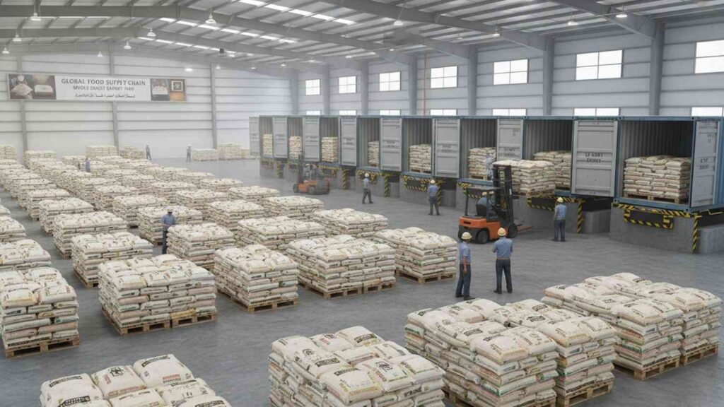 Export packaging and container loading of 1509 White Sella Basmati Rice